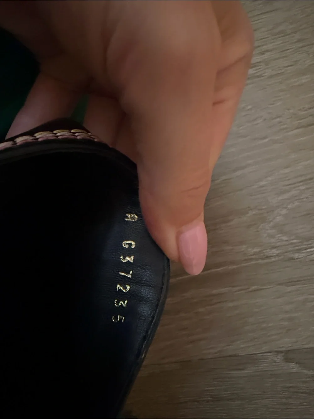 CHANEL Black Leather Slide Sandals with Pink and Yellow Stitching